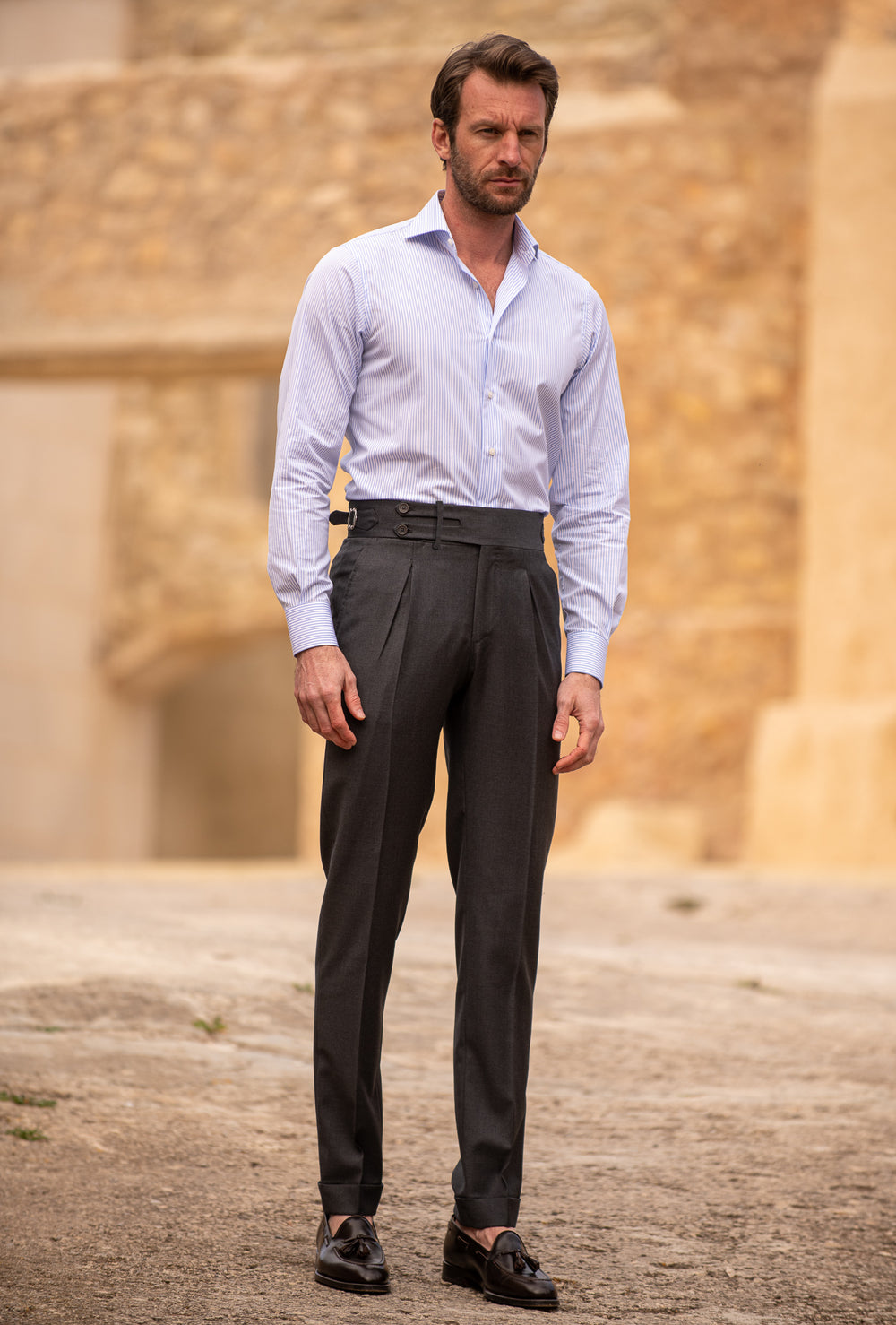 Bianco S Trousers in Antracite