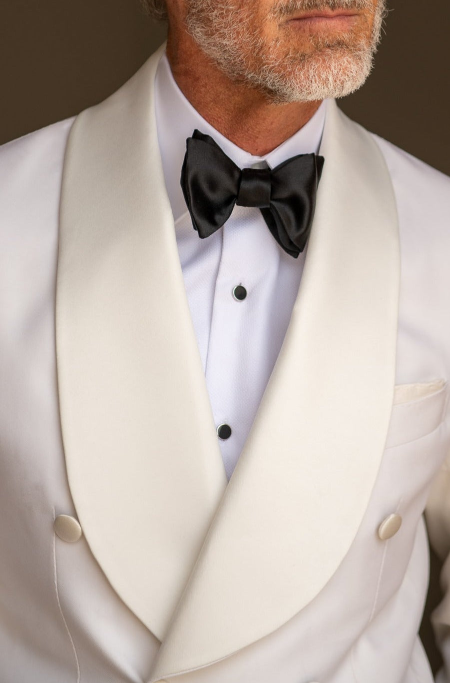 Papillon nero in seta da annodare - Made in Italy