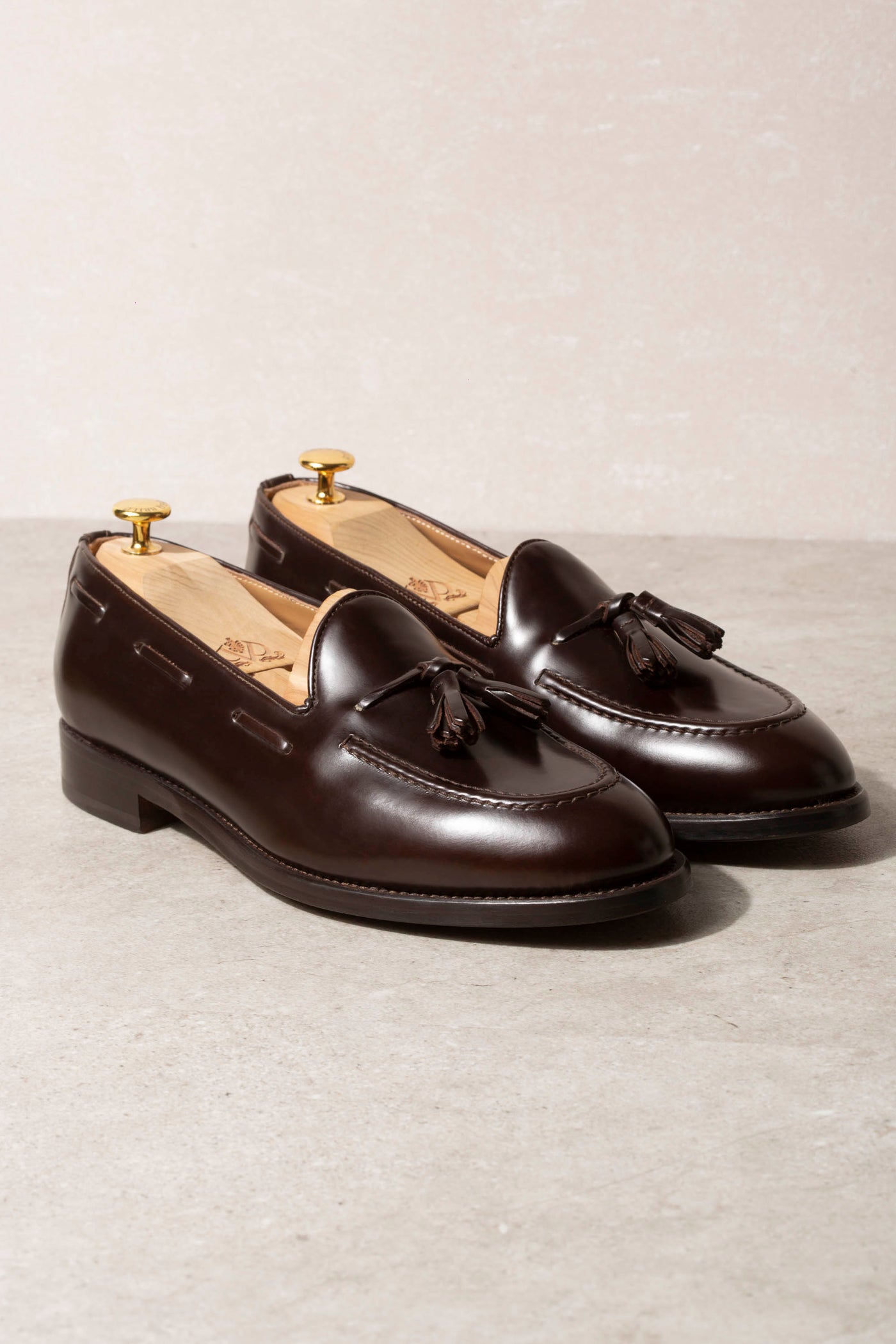 Vellano Deep Brown Tassel Loafers
