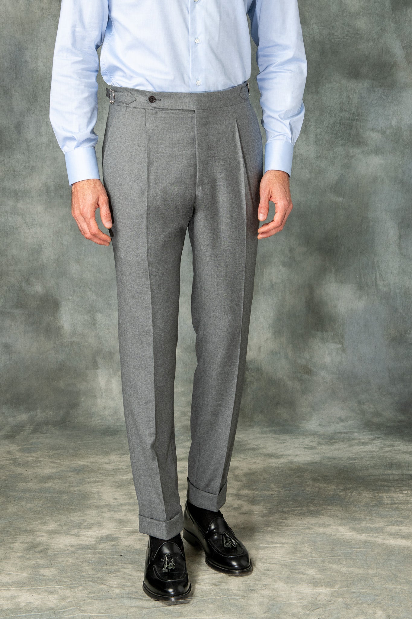 Pantalon Biella gris "Collection Sartoriale" - Made in Italy