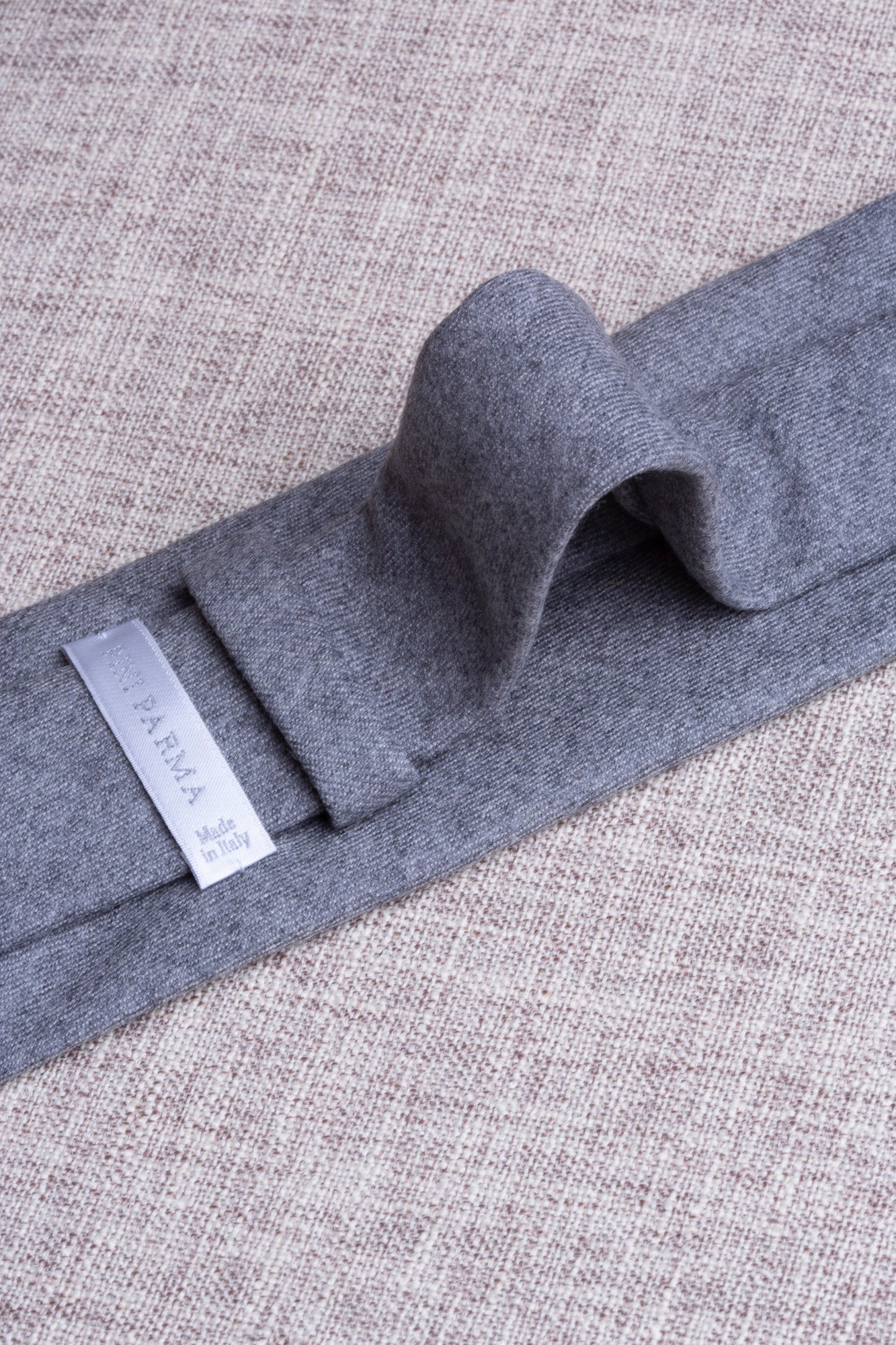 Grey flannel tie - Hand Made In Italy