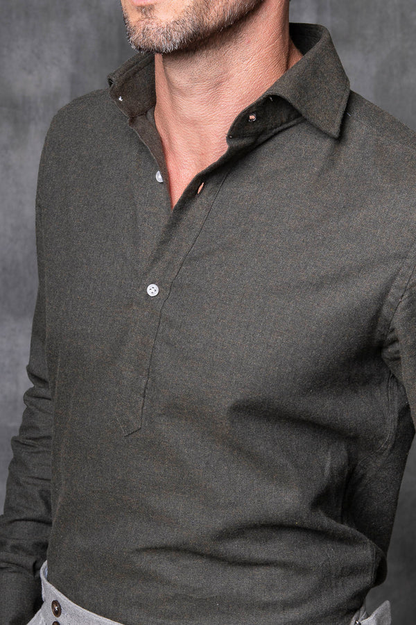  camicia in flanella, flanella italiana, camicia in flanella verde, stile italiano,popover verde, chemise en flanelle,flanelle italienne,chemise en flanelle verte ,style italien,popover verte, flannel shirt,italian flannel,green flannel shirt,italian style,green  popover