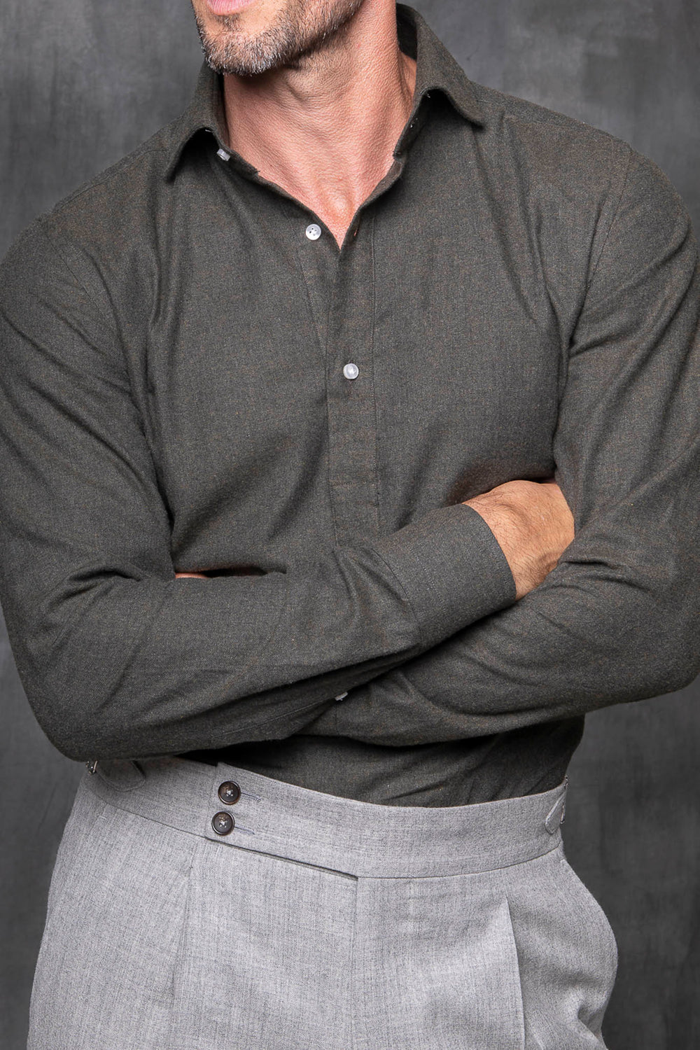  camicia in flanella, flanella italiana, camicia in flanella verde, stile italiano,popover verde, chemise en flanelle,flanelle italienne,chemise en flanelle verte ,style italien,popover verte, flannel shirt,italian flannel,green flannel shirt,italian style,green  popover