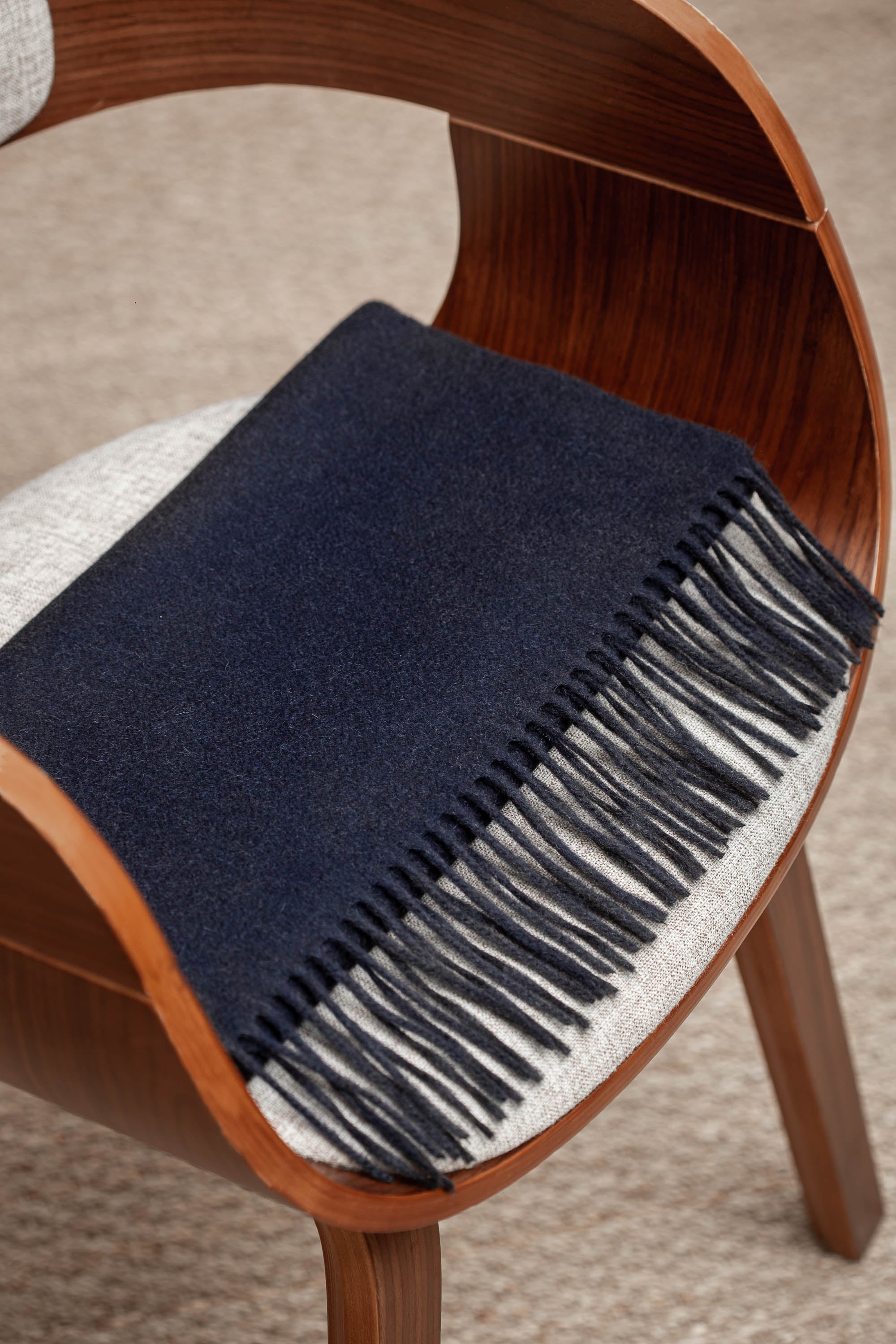 Sciarpa in cashmere blu - Made in Italy