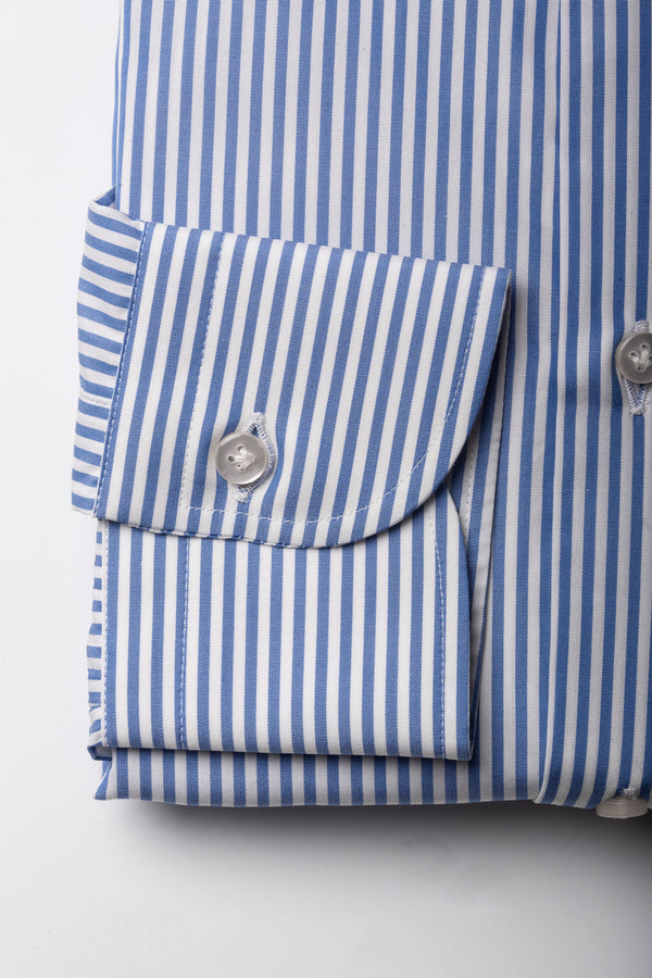 Blue Striped Shirt - Made in Italy - Pini Parma