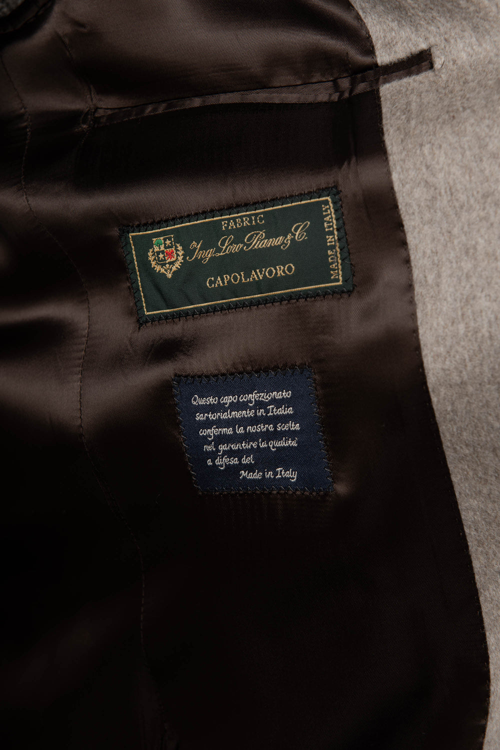 BEIGE RAGLAN COAT – Made in Italy