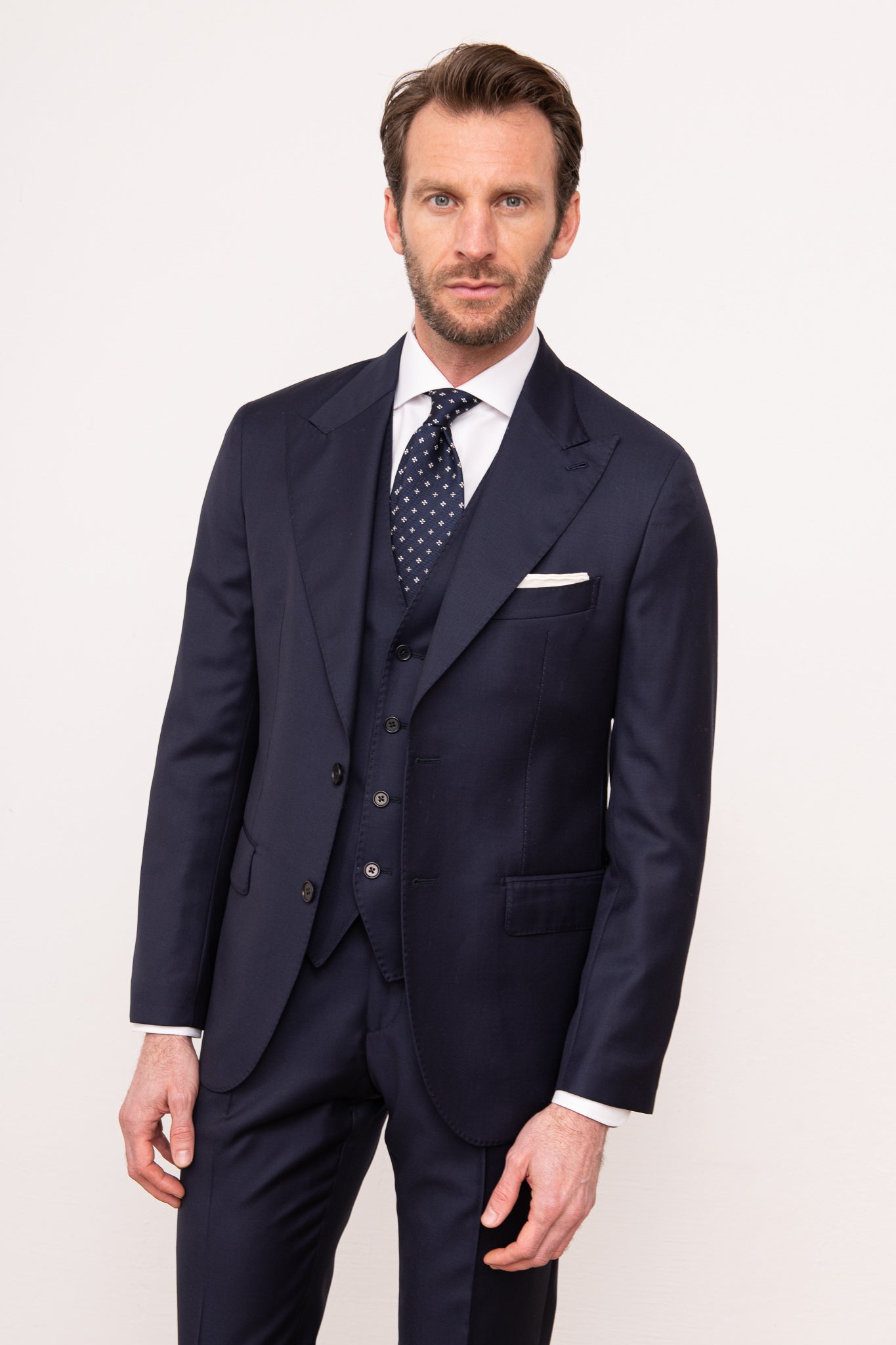 Blue waistcoat - Made in Italy