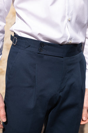 Blue cotton trousers 