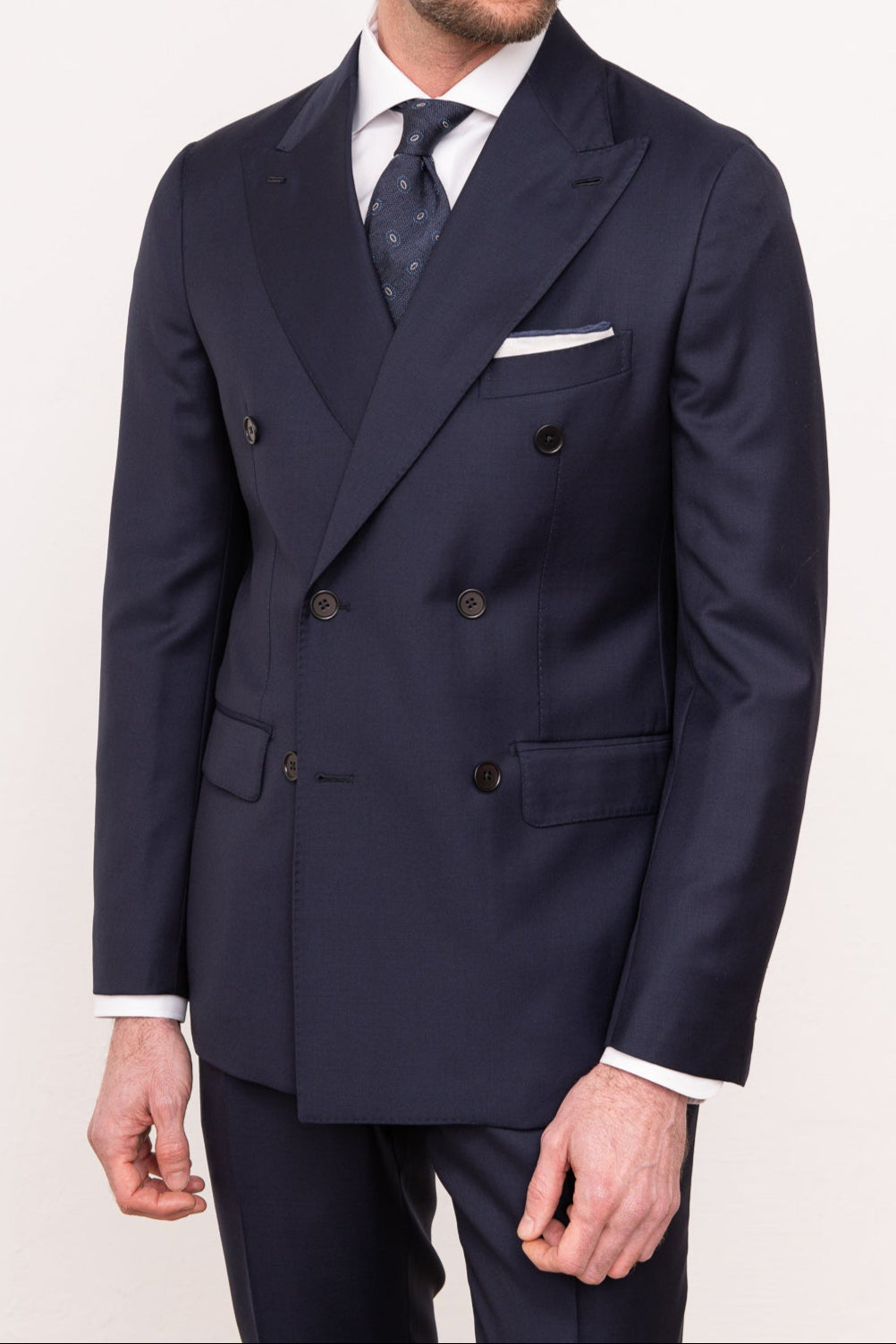 Costume croisé bleu - Made in Italy