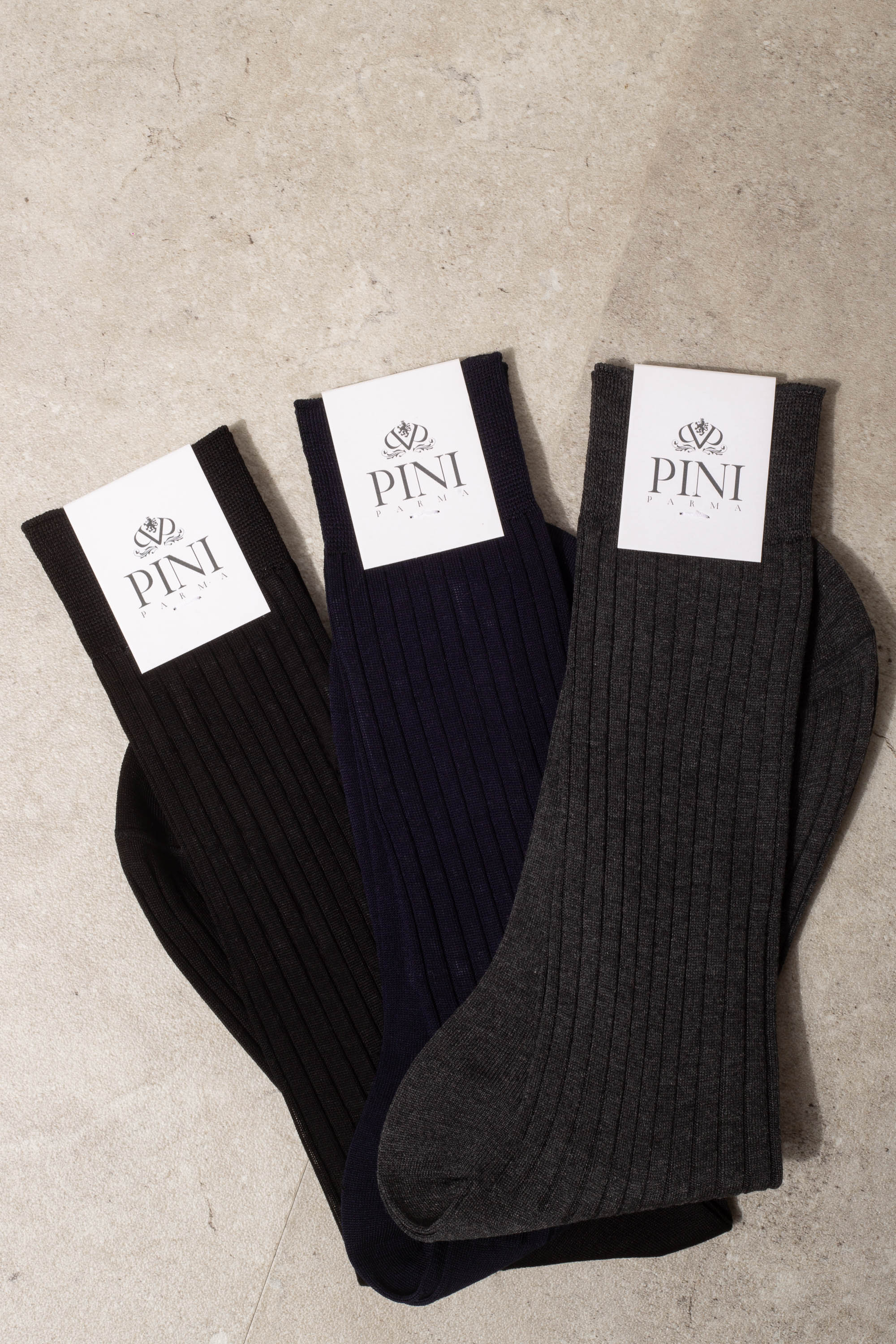 Grey long socks - Made in Italy