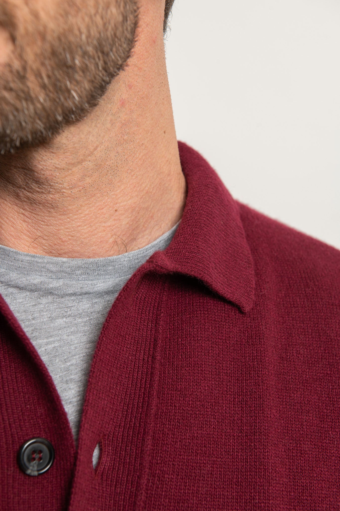 Cardigan Bordeaux – Made in Italy