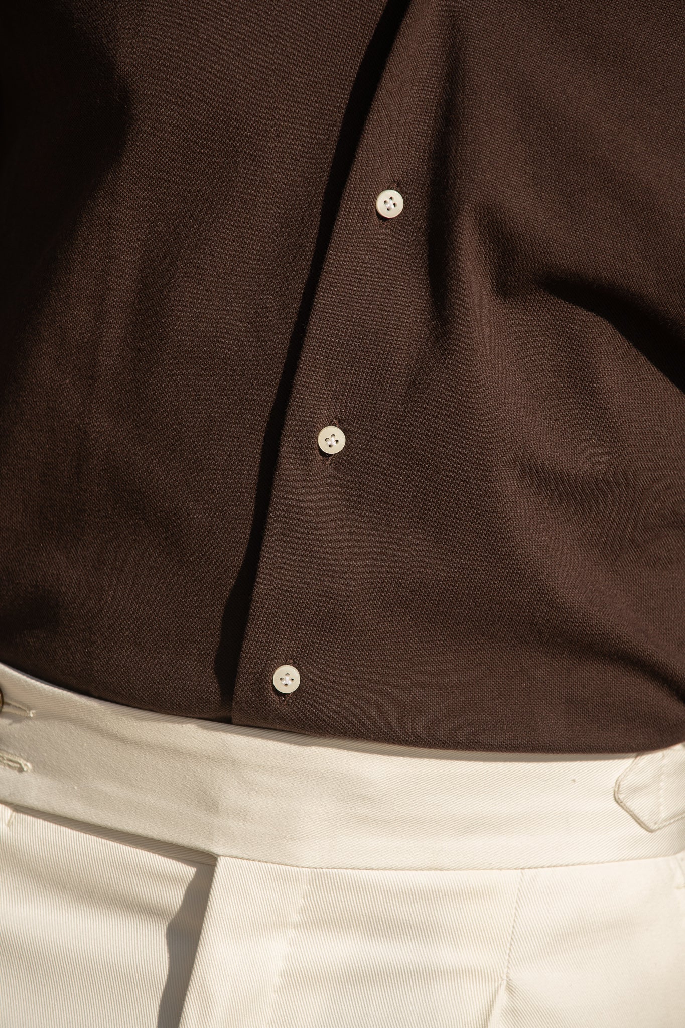 Brown polo shirt - Made in Italy