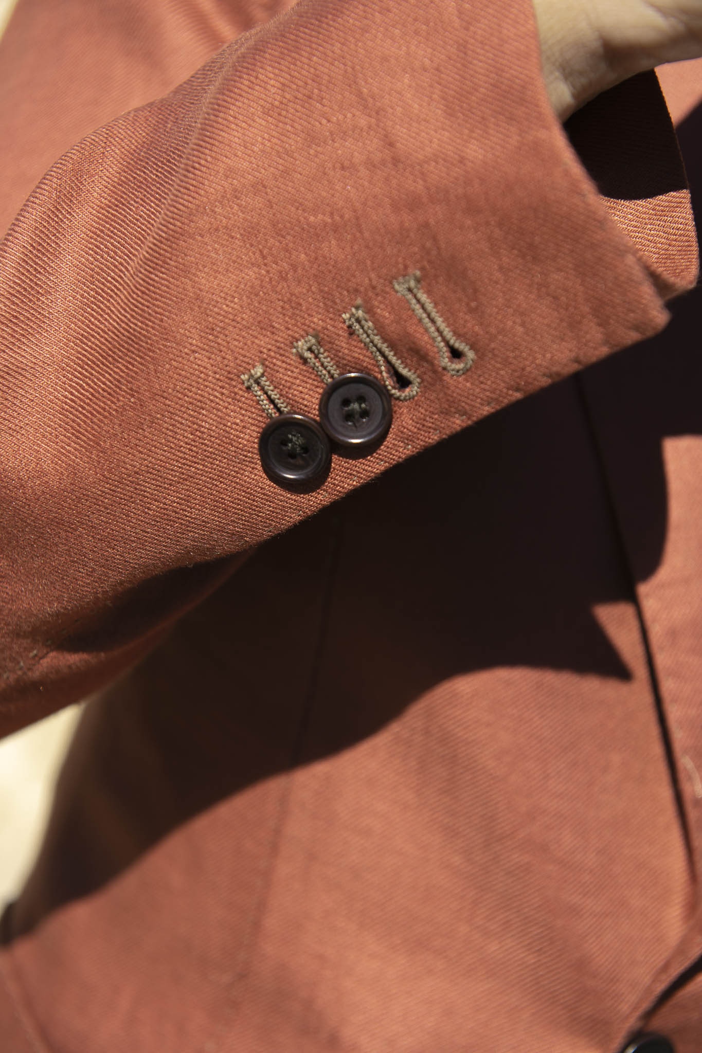 Terracotta Linen Jacket - Made in Italy