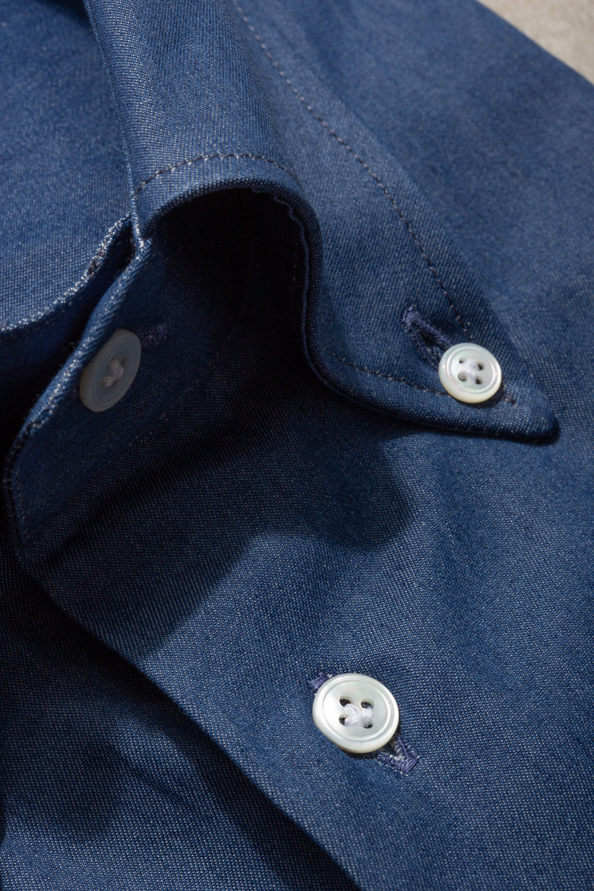 Button down denim shirt ”Sartoriale collection” - Made In Italy