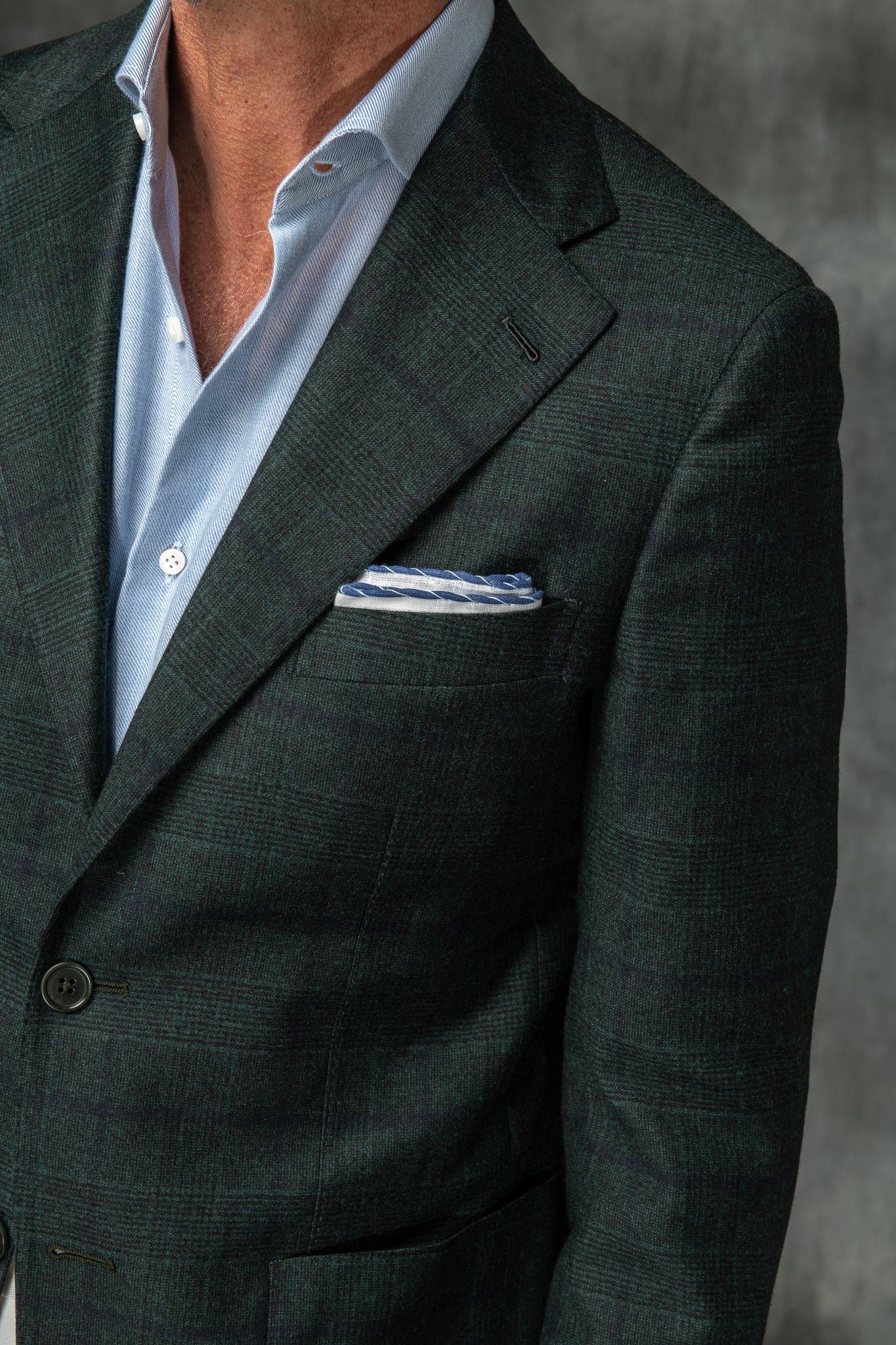 Green Prince of Wales jacket - Made in Italy