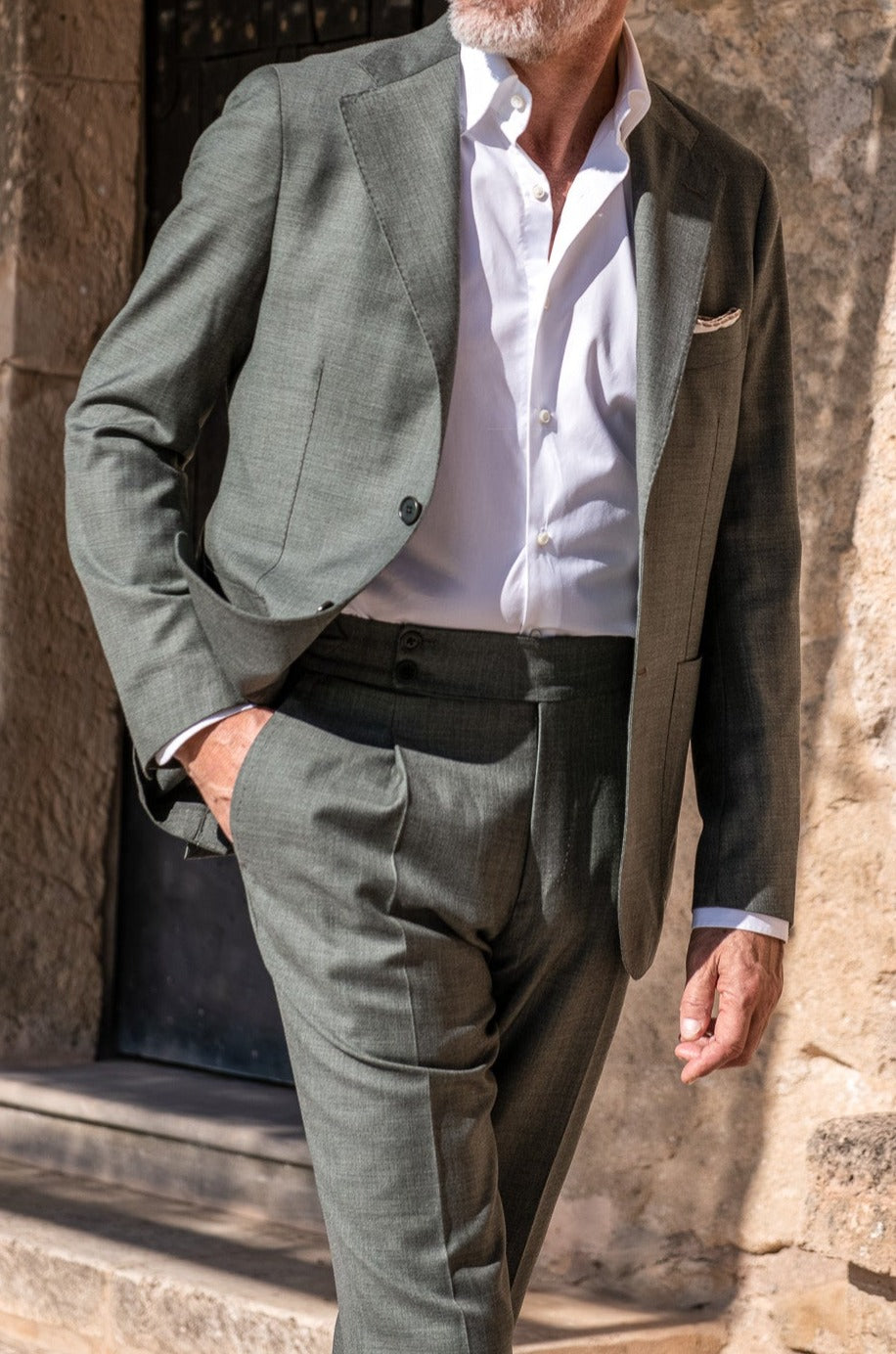 Green suit - Made in Italy