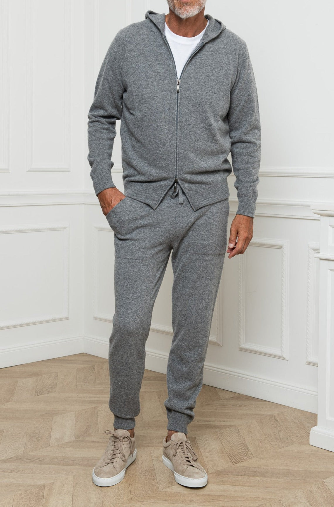 Grey Leisure Joggers - Made in Italy