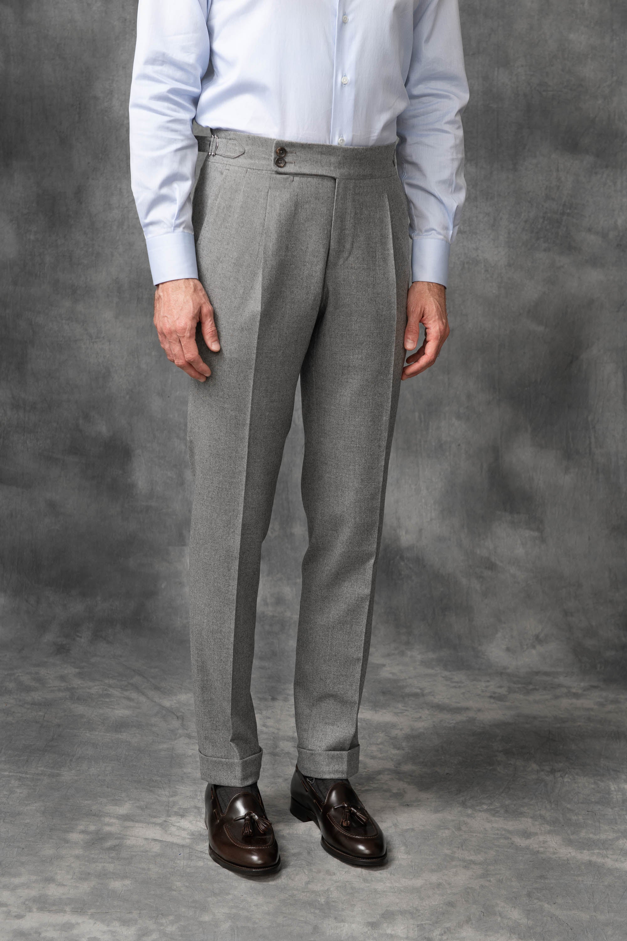 Grey Flannel Trousers "Soragna Capsule Collection" – Made in Italy