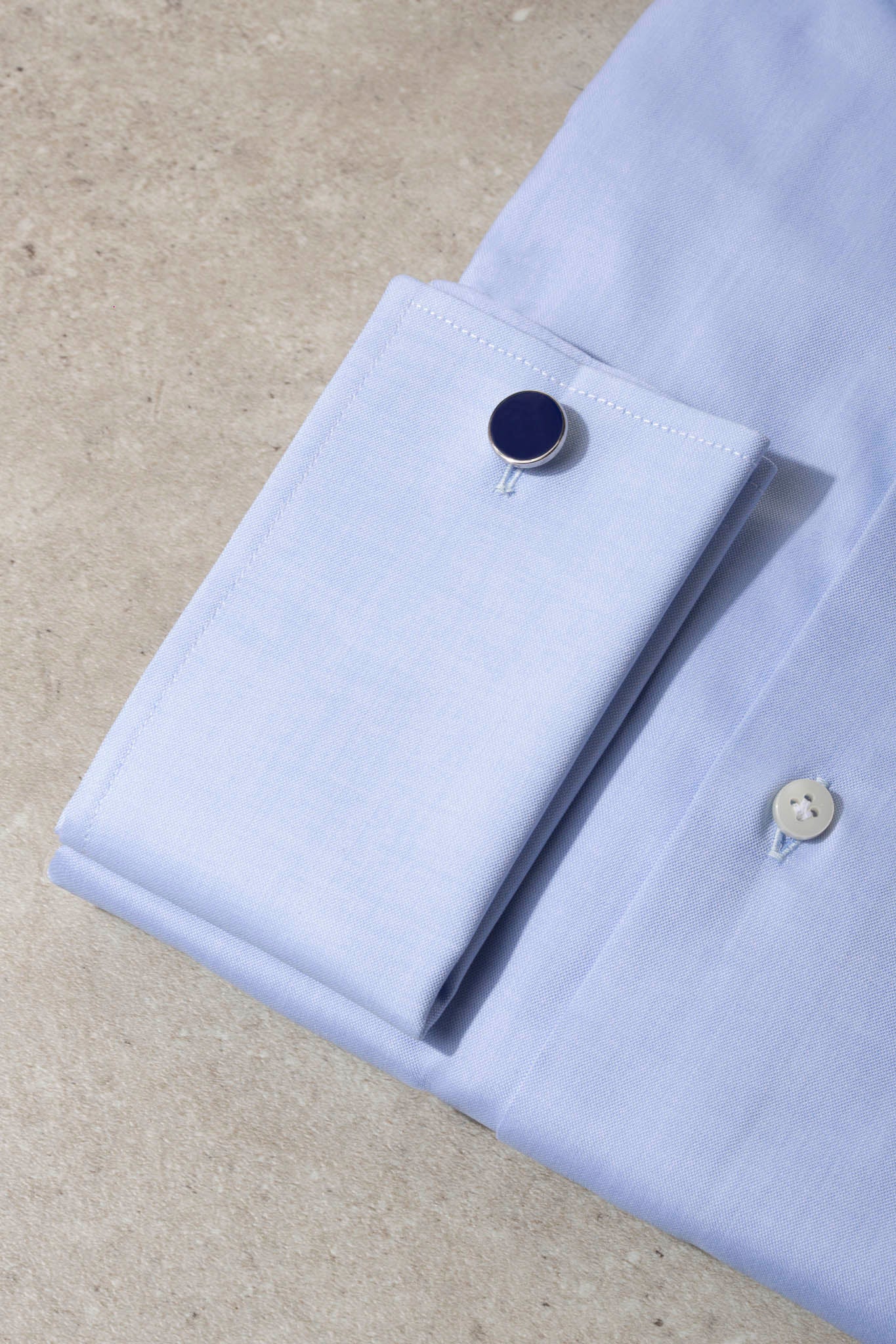 Light blue Shirt with double cuff - Made In Italy