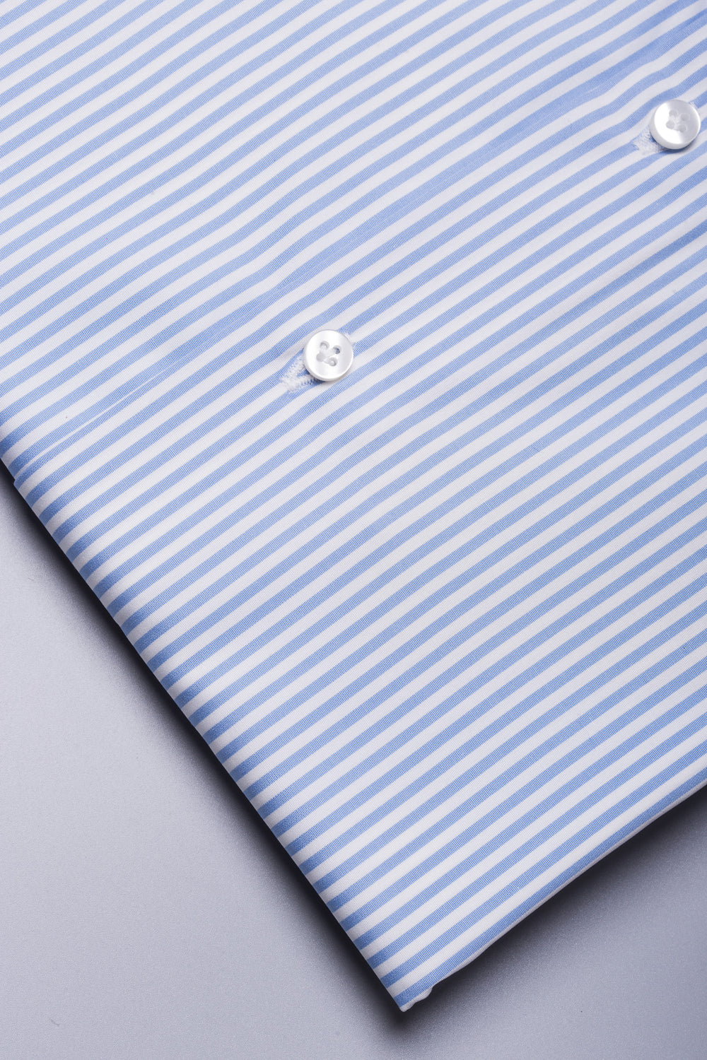 Flounce Shirt Blue Striped