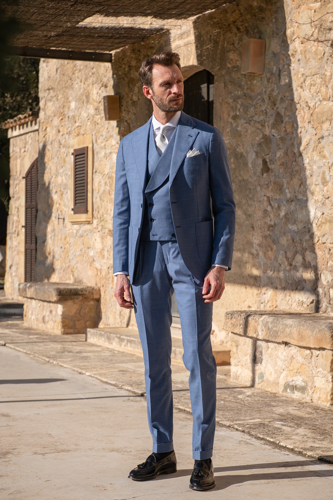 Light blue suit "Made to Order" - Made in Italy