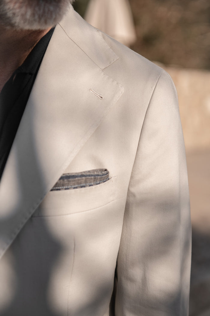 Off White Pure Cotton Trouser Suit
