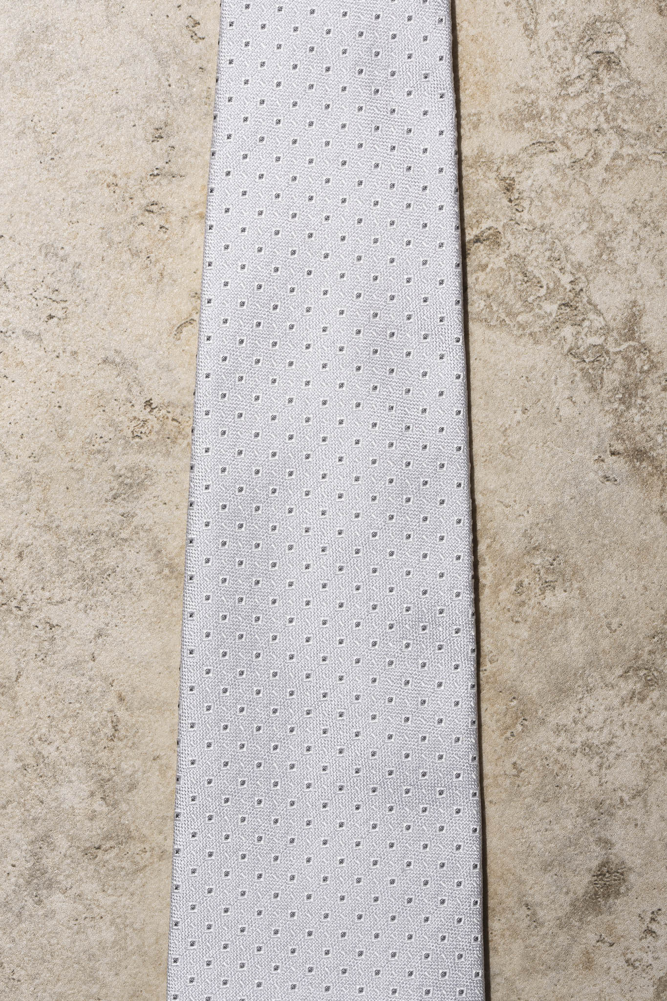 White "Classico" Tie - Hand Made In Italy